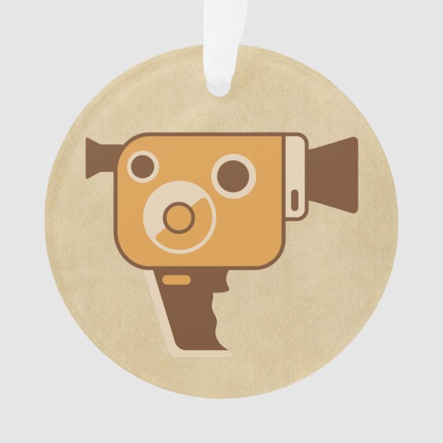 Filmmaking Auteur Movie Camera Ornament (Front)