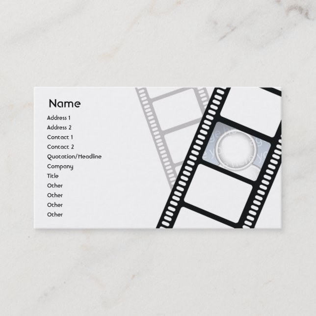 Filmstrip - Business Business Card (Front)