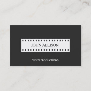 Filmstrip Filmmaking Cinematrographer Business Card