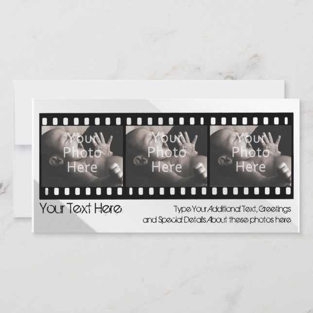 Filmstrip Photo Card, Any Occasion... (Front)