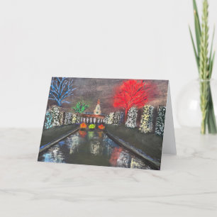 Filoli Holiday Light Spectacular greeting card. Thank You Card