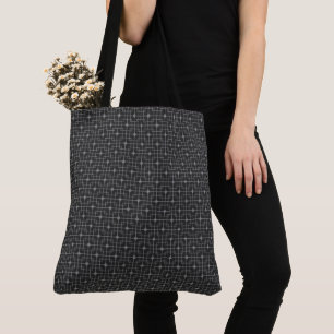 Filtered Cubes And Cubics Pointed Chinese Pattern Tote Bag