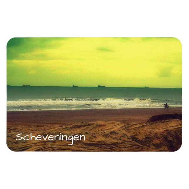 Filtered Scheveningen Beach And A Horse Magnet (Horizontal)