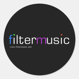 FilterMusic round sticker