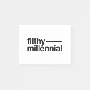 Filthy Millennial Post-it Notes
