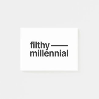 Filthy Millennial Post-it Notes