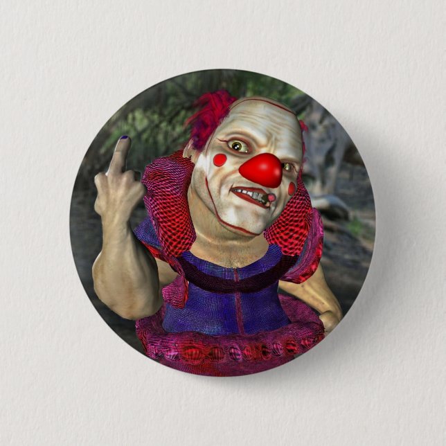 Filthy the Clown 6 Cm Round Badge (Front)