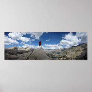 Fin Dome Panorama - John Muir Trail Poster