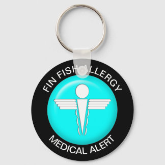 Fin Fish Allergy Keychain