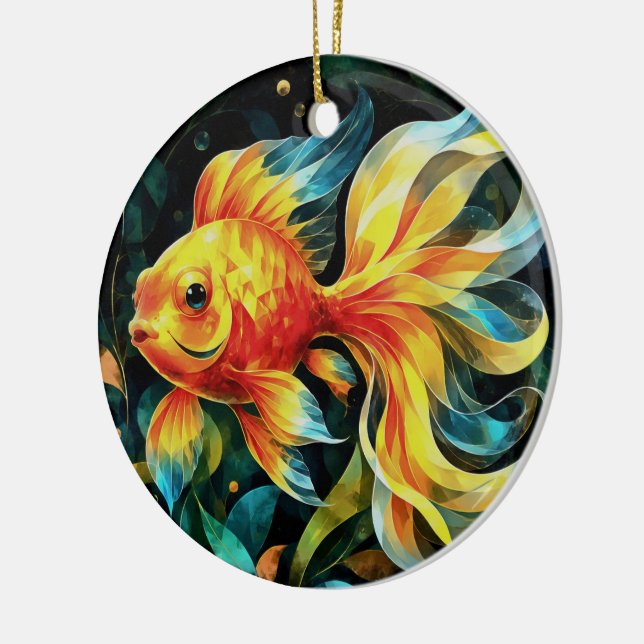 Fin-Tastic Fantasy Ceramic Tree Decoration (Left)