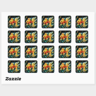 Fin-Tastic Fantasy Square Sticker