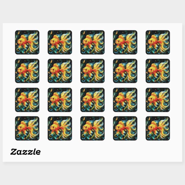 Fin-Tastic Fantasy Square Sticker (Sheet)