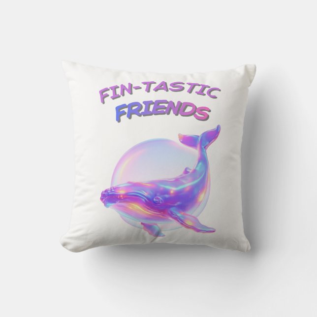 Fin‑tastic Friends Cushion (Front)