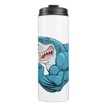 Fin-tastic Gains Thermal Bottle: Stay Hydrated, St