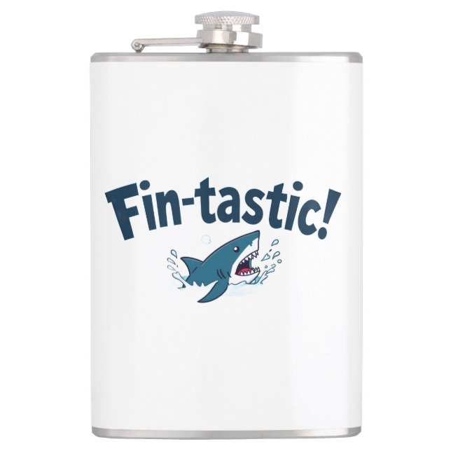 Fin-Tastic! Hip Flask (Front)