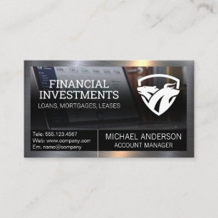Fin Tech   Stocks Finance Business Card