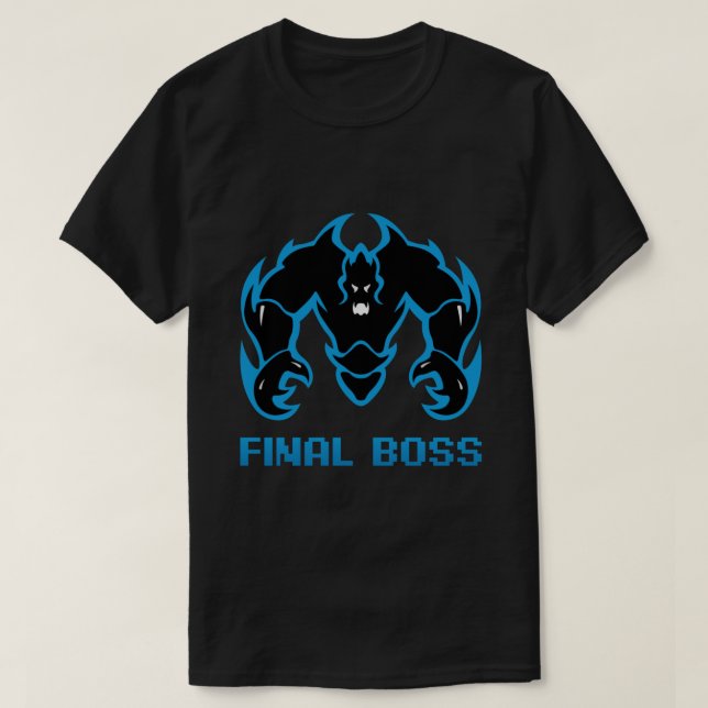 FINAL BOSS Team Logo Fitted T-Shirt (Design Front)
