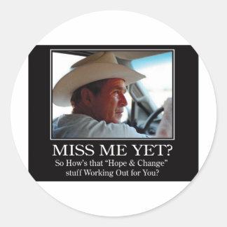 Final-BUSH-HAT.Miss-Meai Classic Round Sticker