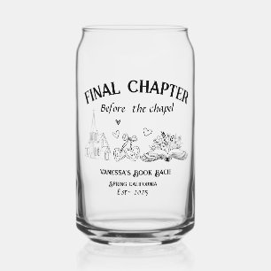 Final Chapter Before the Chapel Book Bachelorette Can Glass
