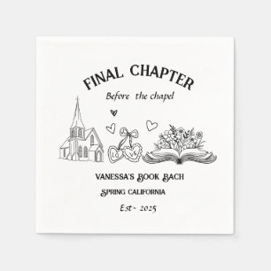 Final Chapter Before the Chapel Book Bachelorette  Napkin