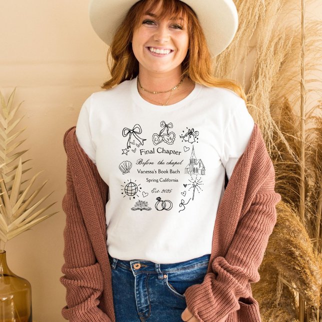 Final Chapter Before the Chapel Book Bachelorette  T-Shirt (Creator Uploaded)