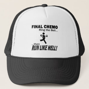 Final Chemo Run Like Hell - Melanoma Trucker Hat