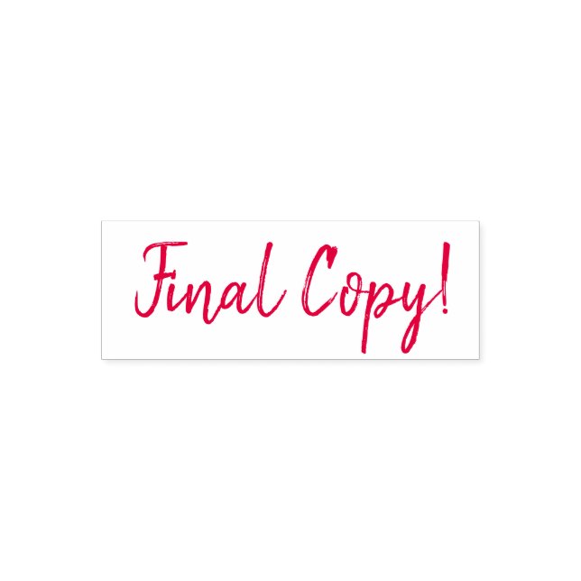 Final Copy! Scrapbooking Self-inking Stamp (Design)