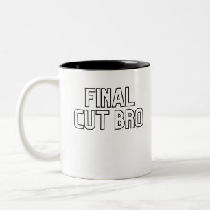 Final Cut Bro Editor Editing Gift Two-Tone Coffee Mug