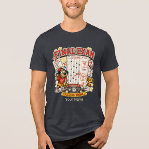 Final Exam Success Pending Personalised Funny Stud Tri-Blend Shirt