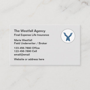 Final Expense Life Insurance Business Card