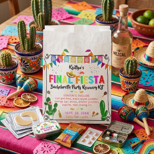 Final Fiesta Bachelorette Party Recovery Kit Favour Bags