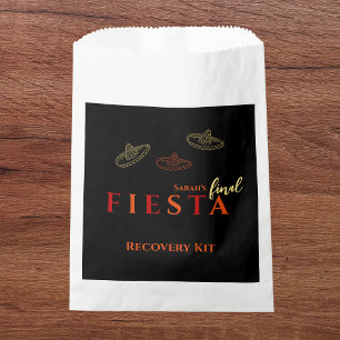 Final Fiesta Bachelorette Party Recovery Kit Favour Bags