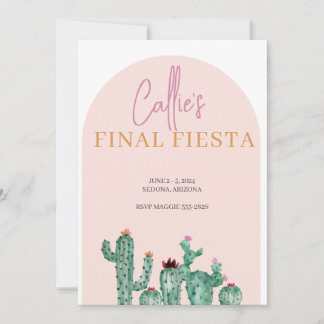 Final Fiesta Bachelorette Weekend Invitation