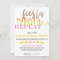 Final Fiesta Bright and Modern Bachelorette Party