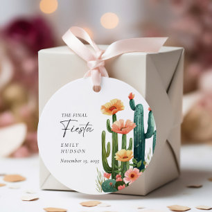 Final Fiesta Cactus Bachelorette Party Favour Tags