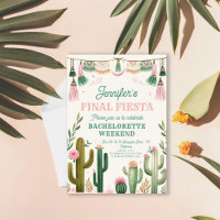 Final Fiesta Cactus Colourful Bridal/Bachelorette