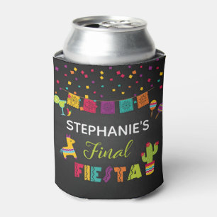 Final Fiesta Can Cooler - Black