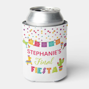 Final Fiesta Can Cooler - White