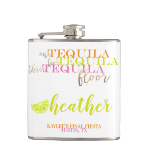 Final Fiesta Favour Tequila Bachelorette Party Hip Flask