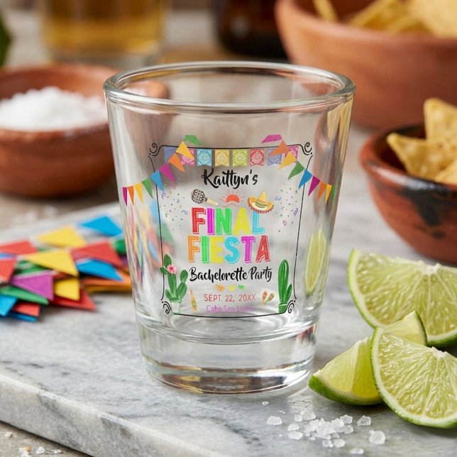 Final Fiesta Mexicana Bachelorette Party Favor Shot Glass (Creator Uploaded)