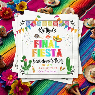 Final Fiesta Mexicana Bachelorette Party Napkin