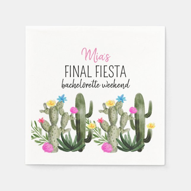 Final Fiesta Party Napkin (Front)