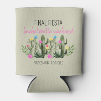 Final Fiesta Personalized Bachelorette Party Can Cooler