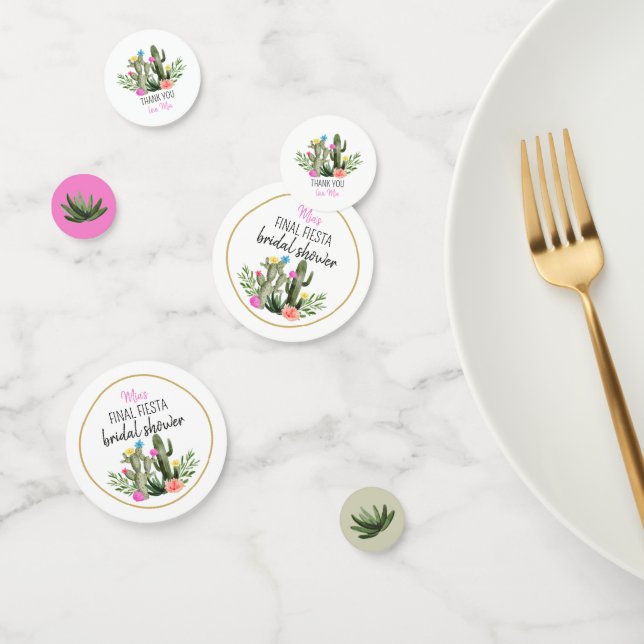 Final Fiesta Personalized Party Confetti (Group)