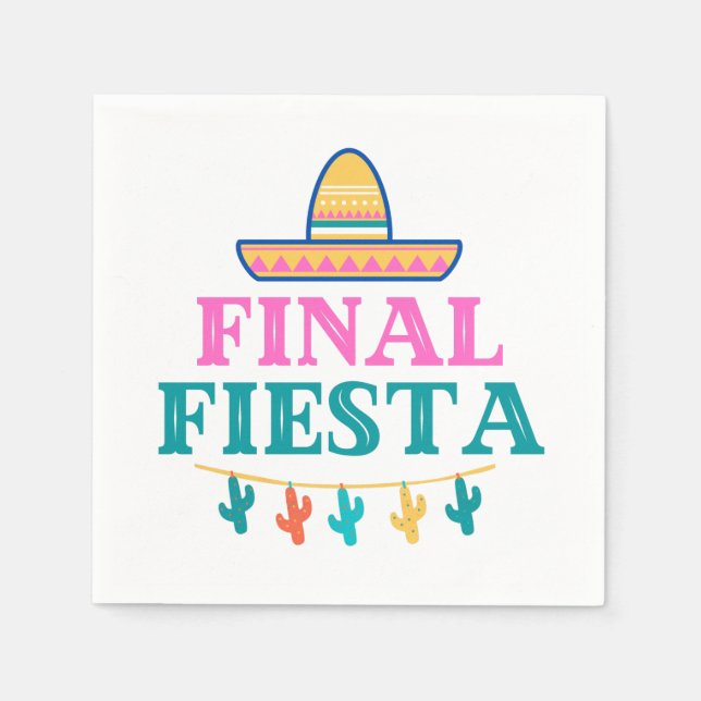 Final Fiesta Sombrero  Napkin (Front)