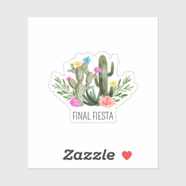 Final Fiesta Vinyl Sticker (Sheet)
