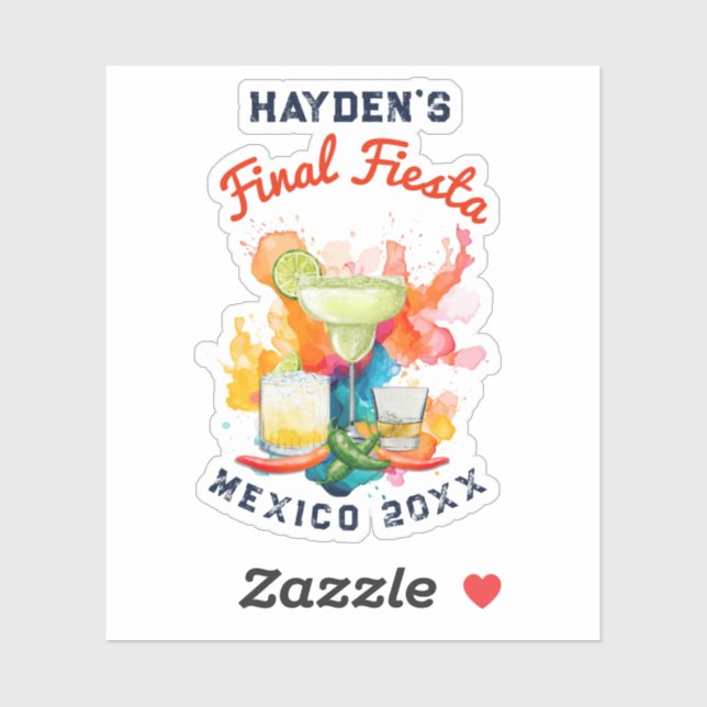 Final Fiesta Welcome Bag Mexico Bachelorette (Sheet)