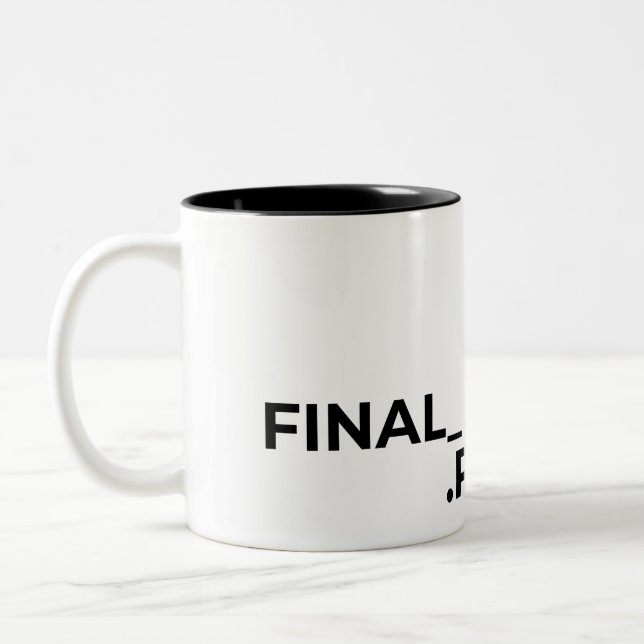 Final Final V2 PDF Funny Graphic Designer Mug (Left)