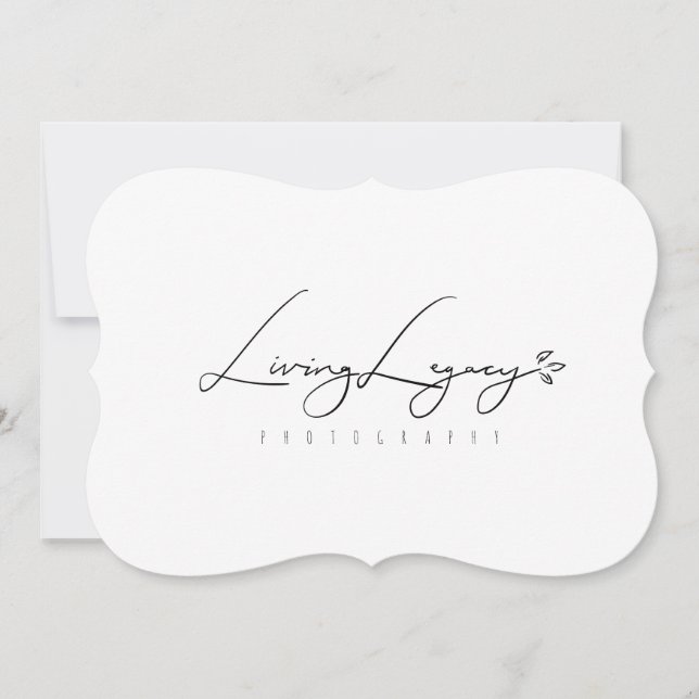 FINAL FLAT THANK YOU CARD | Gold Brush Minimalist (Front)