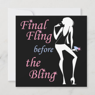 Final Fling before the Bling Invitation